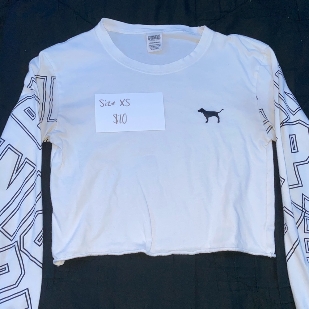 Victoria secret PINK long sleeve crop top